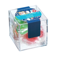 Healthcare themed clear cube filled with 15 pieces of Lifesavers®;...