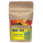 Resealable Kraft Window Pouch With Gummy Bears