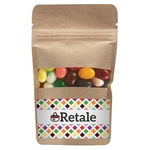 Resealable Kraft Window Pouch With Jelly Belly Jelly Beans