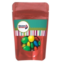 Resealable window pouch bag filled with M&M's®; includes 4-color process...