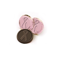 Pink Ribbon Awareness Chocolate Coin
