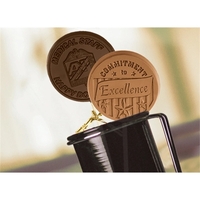 2.5" chocolate lollipop on a stick... from ASI 44897 Chocolate Chocolate