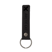3/4" x 3 1/2" leather riveted keychain, customized with your company... from...