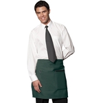 28"W x 19" L - Half Waist Bistro Apron - Hunter