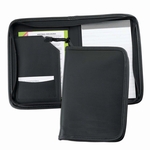 Leather Junior Zipper Folder USA Made / Union Label