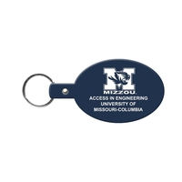 Flexible oval shaped key tag available in 17 different colors and... from ASI...