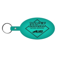 Large Oval Flexible Key Tag Keyring