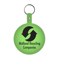 Large flexible circle shaped key tag made in the USA with... from ASI 52840...