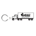Truck Shape Flexible Key Tag with Keyring