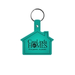 House Shape Key Tag with Keychain