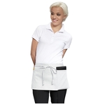 White Three-Section Pocket Waist Apron
