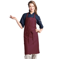 34" L x 30" W Maroon standard long bib apron.... from ASI 98085 Wolfmark