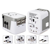 World Travel Adapter with 4 USB Charging Ports.... from ASI 79909 Promotek /...