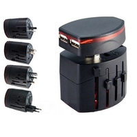 This World Travel Adapter is available in Black color.... from ASI 79909...