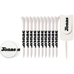 Golf Tee Pack With Plastic Tees, Ball Markers And Divot Tool