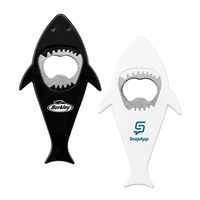 5" x 3 1/2" plastic and metal shark-shaped bottle opener.... from ASI 98360...