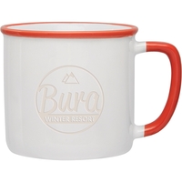14 oz. ceramic mug with bright white interior and exterior and... from ASI...
