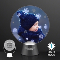 Blank or imprinted. Animated LED Snowflakes Picture Frame, Insert Your Own......