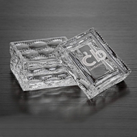 2 3/4" x 3" x 3" square container made of glass.... from ASI 71920 Moderne...