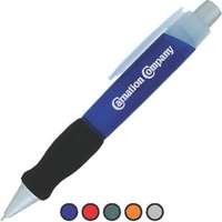 Translucent retractable wide barrel pen with comfort grip.... from ASI 55320...
