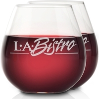 Set of two, 23.75 oz. stemless Pinot Noir wine glasses.... from ASI 71920...