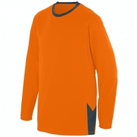 Long sleeve jersey made of 100% polyester wicking knit with a... from ASI...