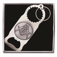 Twist Bottle Opener Key Tag with Custom Emblem