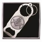 Twist Bottle Opener Key Tag with Custom Emblem