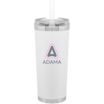 24 oz Brooklyn Stainless Insulated Travel Tumbler w/Straw