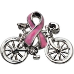 Bicycle Awareness Ribbon Lapel Pin