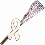 Lacrosse Awareness Ribbon Lapel Pin