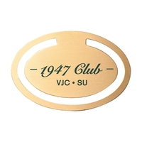 Oval silkscreened bookmark clip (.018" thick).... from ASI 69240 MasterCast...