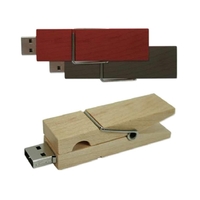 Custom USB drive shaped like a clothespin.... from ASI 93134 ZZ OLD/Drop -...