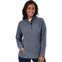 100% polyester heathered fleece Bayview women's pullover.... from ASI 44620...