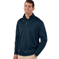 Adult pullover with quarter zip design and double needle top stitching.......