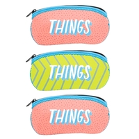 Neoprene storage bag w/zipper closure & colored stitching & bias. Includes......