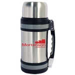 50 Oz Wide mouth stainless thermos w/handle & strap