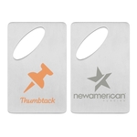 Oval Credit Card Brushed Finish Bottle Opener