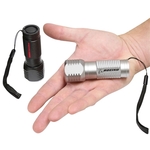 Mini Aluminum COB LED Flashlight with Wrist Strap