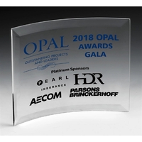 4" x 6" curved acrylic award with beveled edges.... from ASI 62660 Innovation...