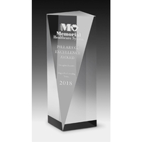 2" Thick Carved Obelisk Award - 6"