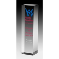 2 1/2" x 7 1/2" x 2" acrylic award with obelisk... from ASI 62660 Innovation...