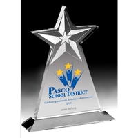 7 1/2" x 9 1/4" x 3/4" star shaped award made... from ASI 62660 Innovation Line