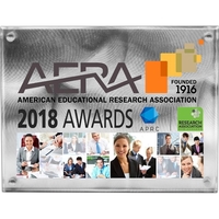 Plaque with decorative swirled aluminum mounted on black acrylic.... from ASI...