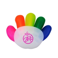 Hand shaped highlighter with 5 ink colors and a translucent body.... from ASI...