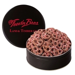 Corporate Color™ Chocolate Pretzel Tin - Medium