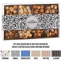 4 Way Contemporary Popcorn Gift Box - Gourmet