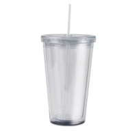 16 Oz. X-Spree Glitter Tumbler with Straw