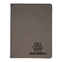 1.5" x 9.5" x 12" portfolio made of gray leatherette with... from ASI 74601...