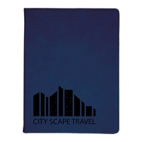 1.5" x 9.5" x 12" portfolio made of blue leatherette with... from ASI 74601...
